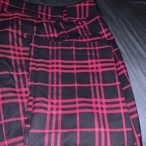 Crown & Ivy navy and pink dress slacks 22W